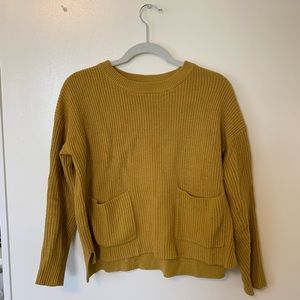 Yellow Madewell Pocket Sweater